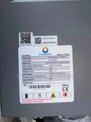16.36kwh/51.2v 200ah Lithium Battery Lifep04 Available