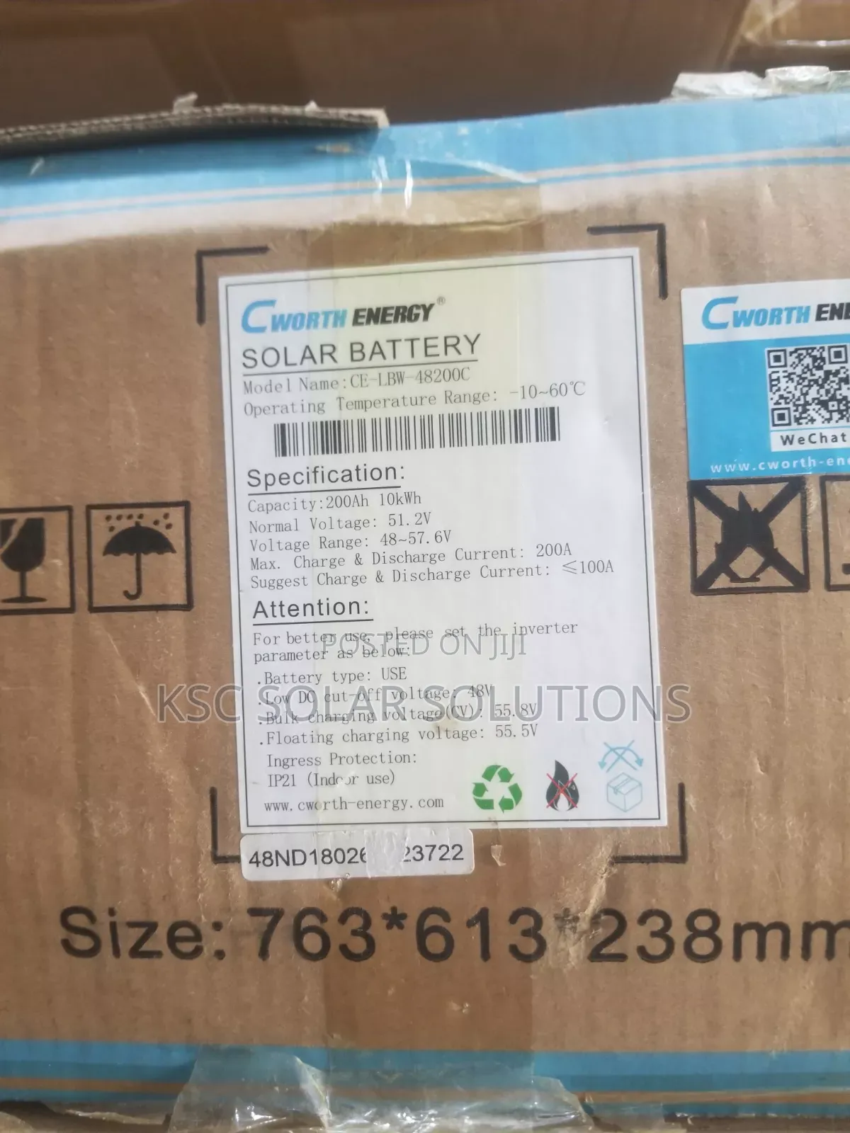 10kwh Cworth Lithium Battery