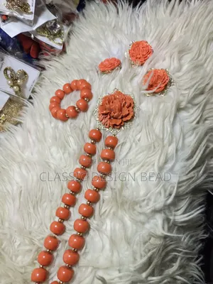 Beaded Coral Beads for Classic Women