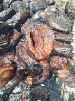 Smoked Dried Catfish, Fresh Table -Size Catfish and Chicken