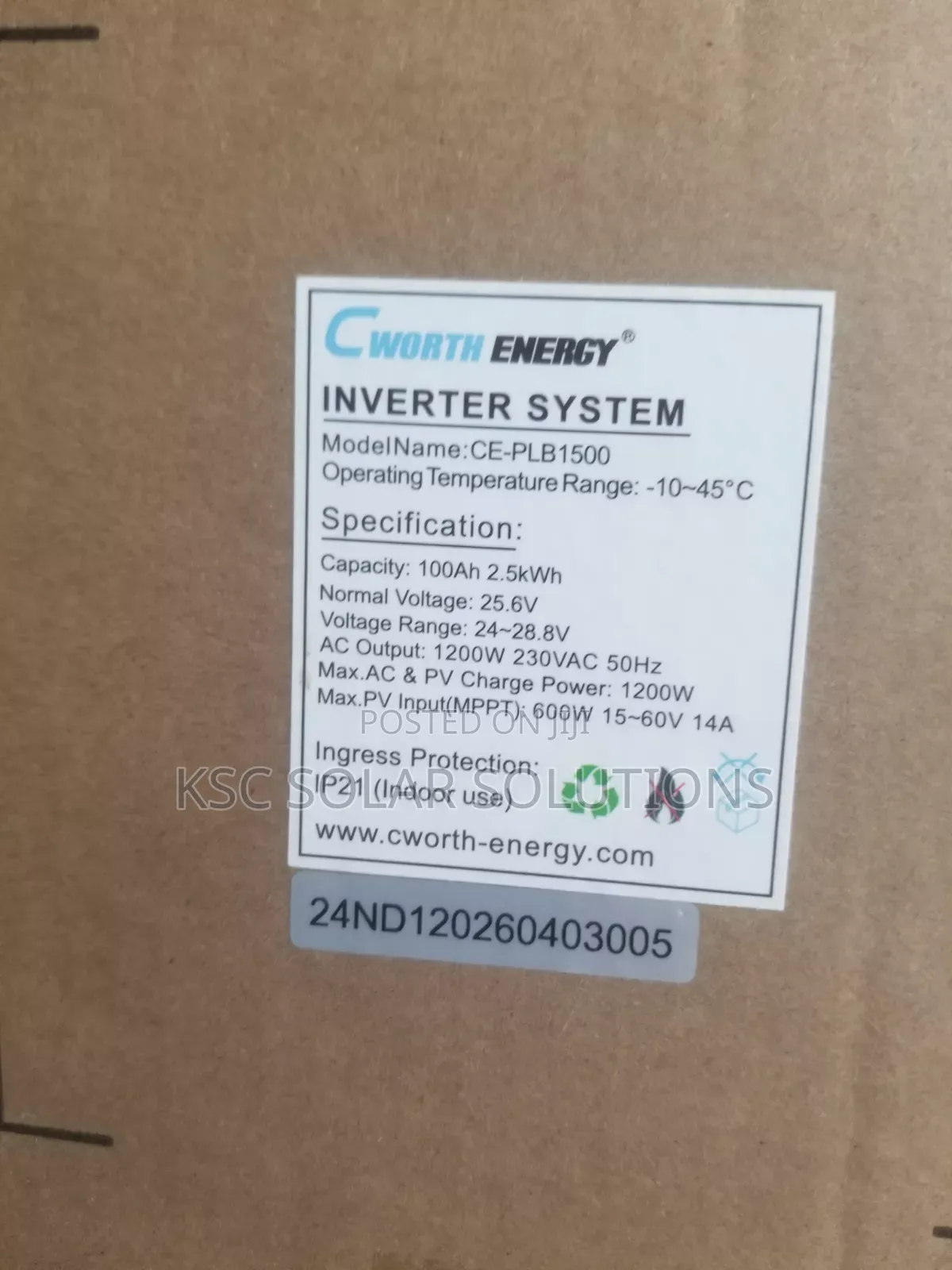 1500wh Cworth Solar Generator