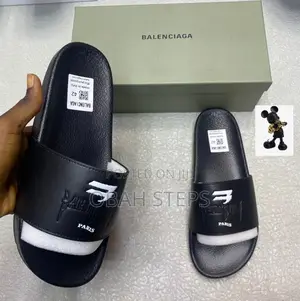 Balenciaga Black Slides | Now Available in Store