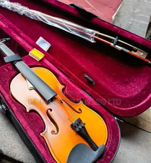 Violin With Bow and Protective Case