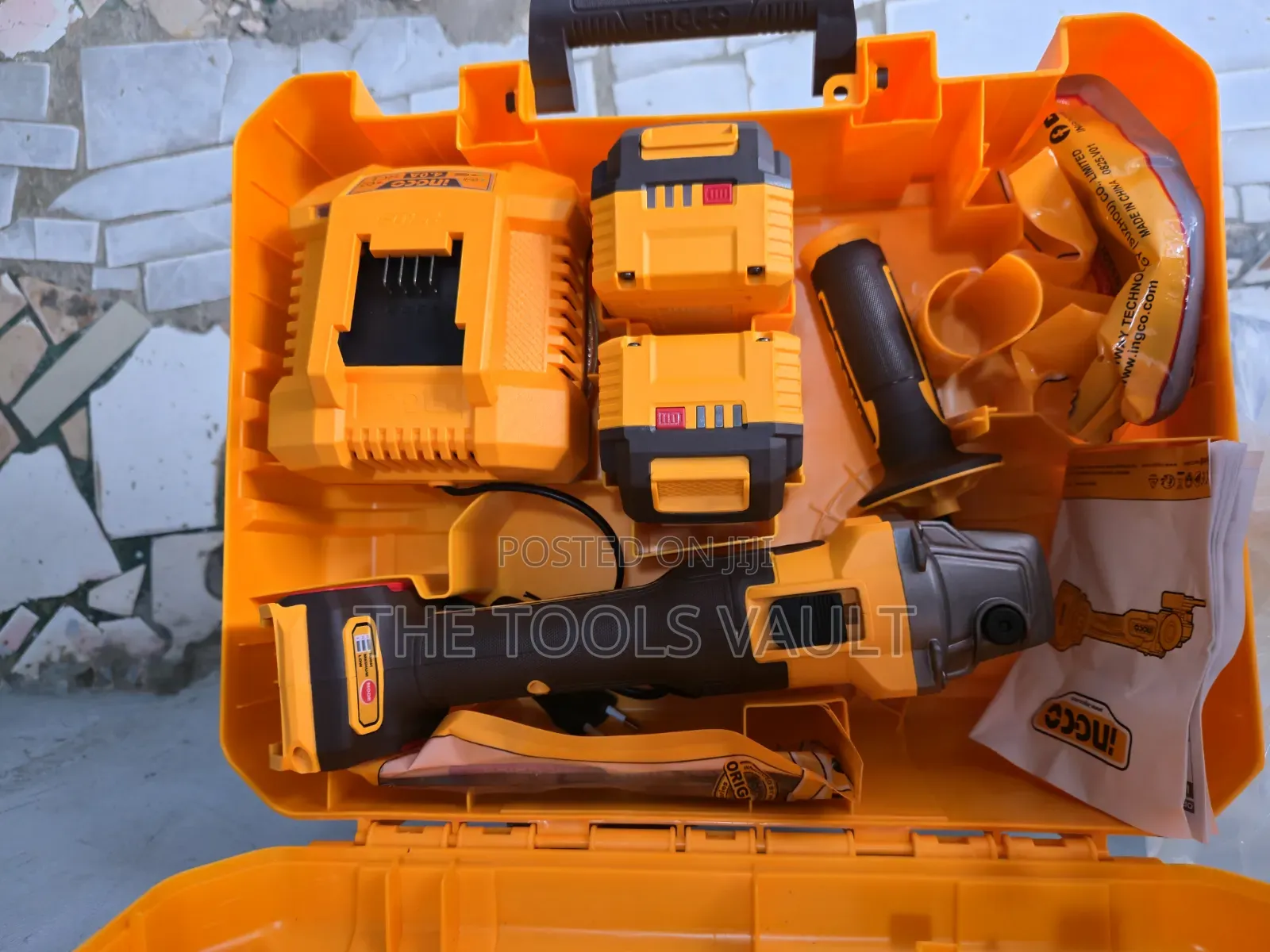Ingco 20v Cordless Angle Grinder
