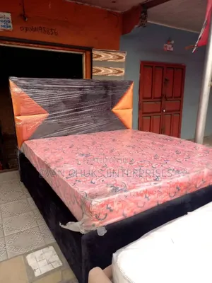 Locally Made 6 by 6 Bed Frame and Foam