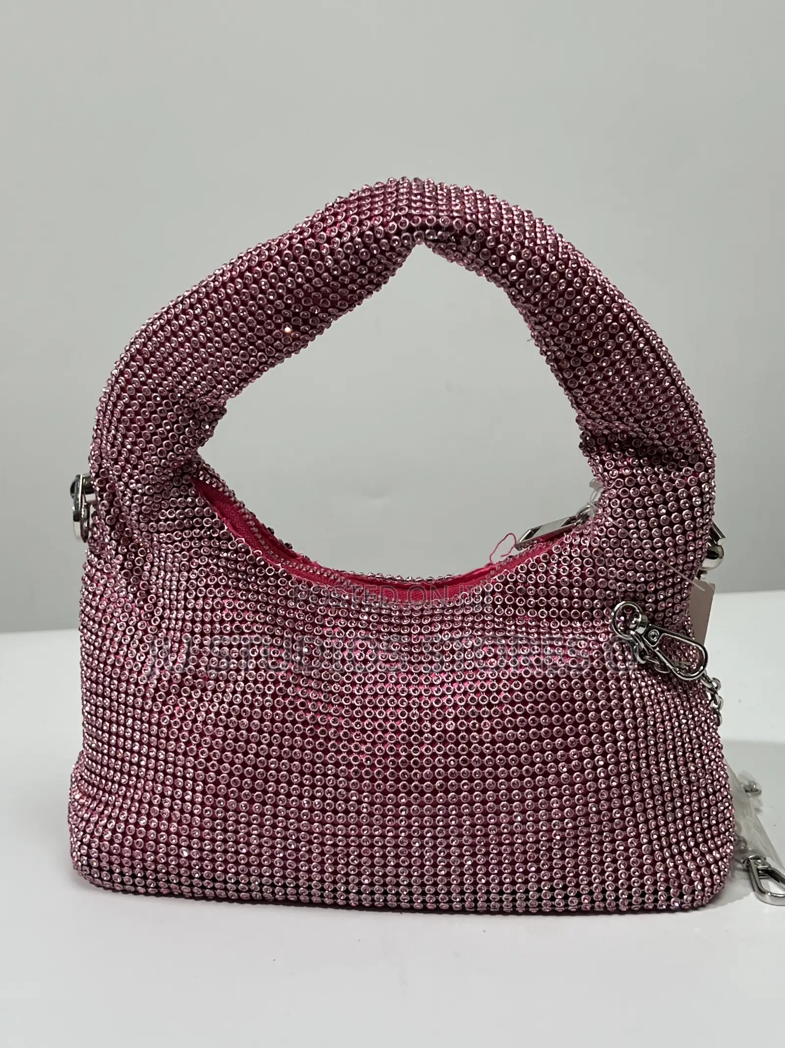 Catwalk Pink Rhinestone Shoulder Bag