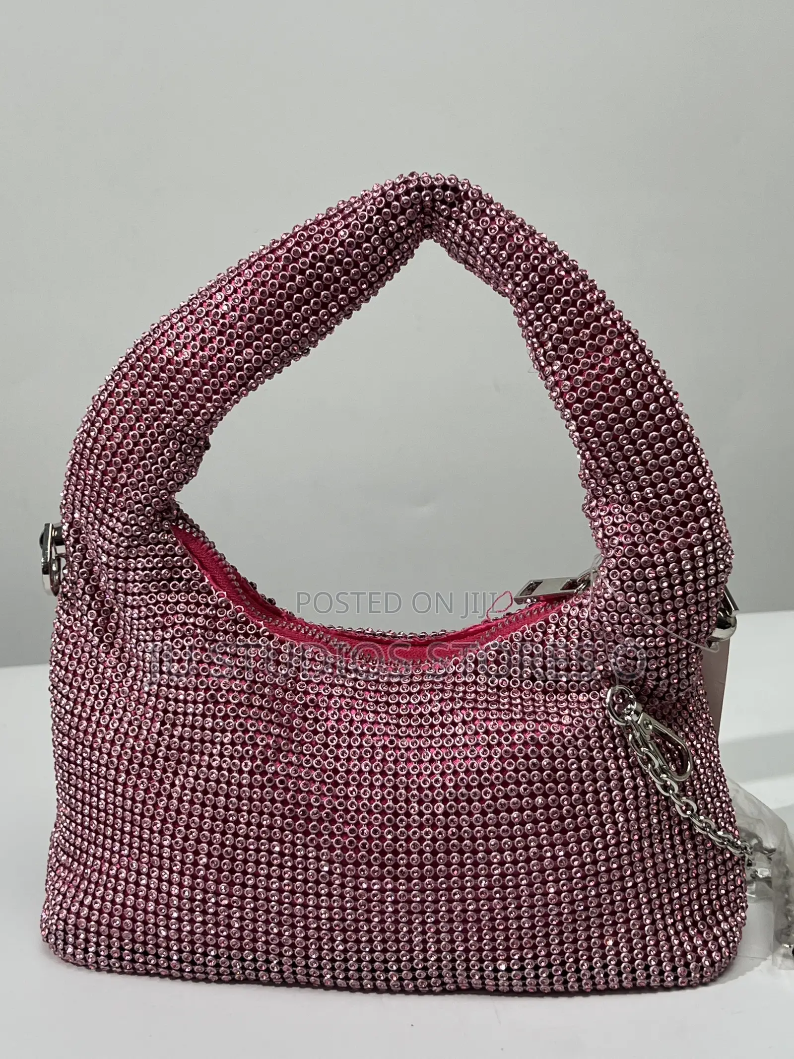 Catwalk Pink Rhinestone Shoulder Bag
