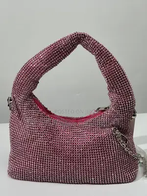 Catwalk Pink Rhinestone Shoulder Bag