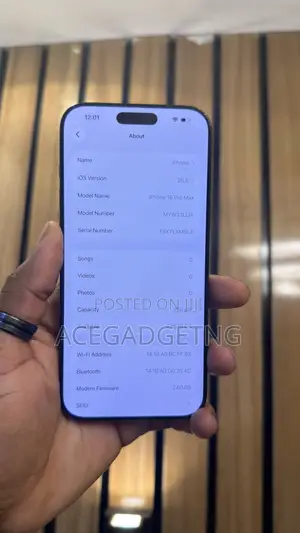 Apple iPhone 16 Pro Max 256 GB Black