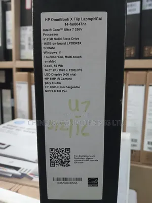 New Laptop HP OmniBook X Flip 14" 16GB Intel Core Ultra 7 SSD 512GB
