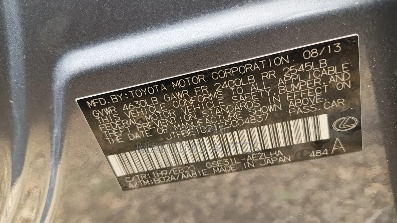 Lexus IS 2014 Gray