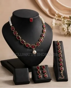 Crystal Pearl Jewelry Set