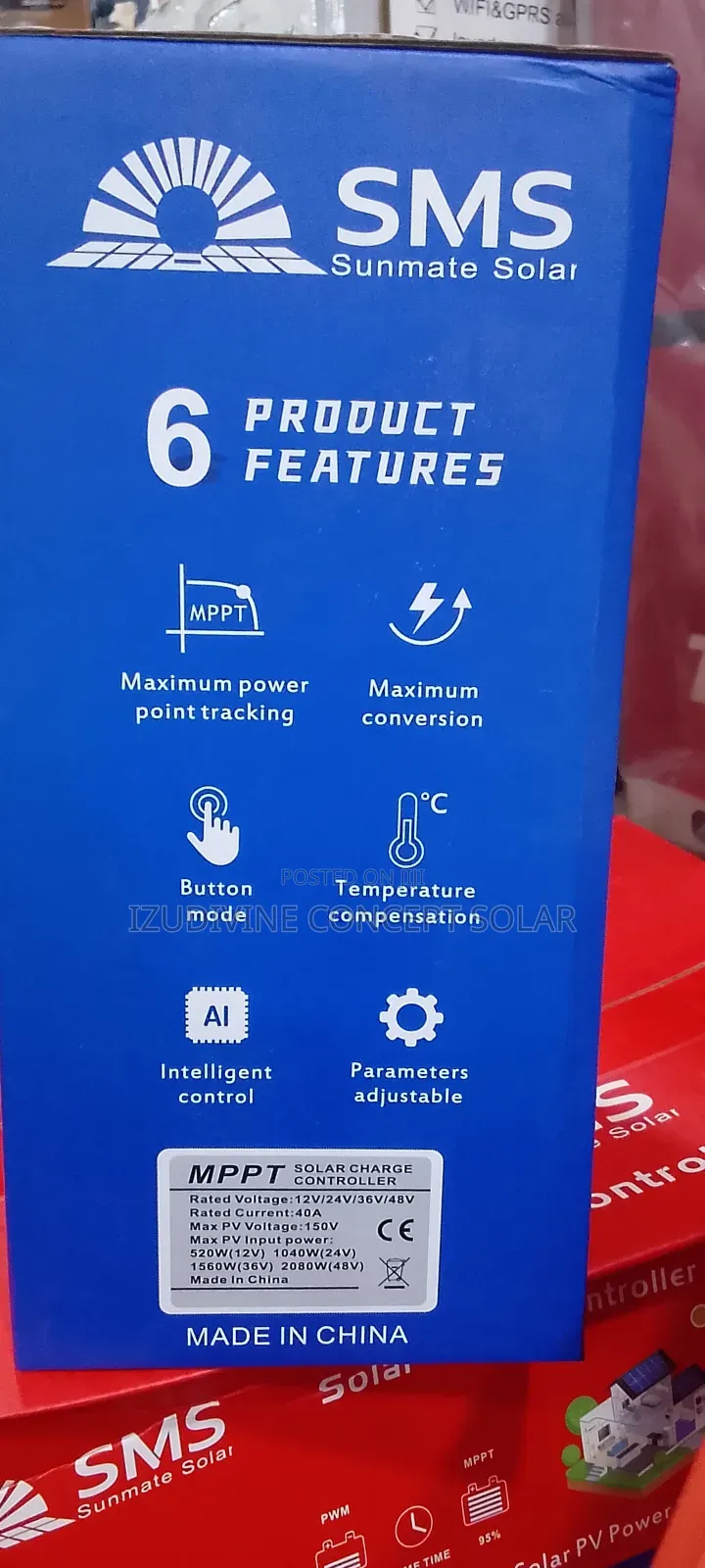 40ah MPPT SMS Charge Controller