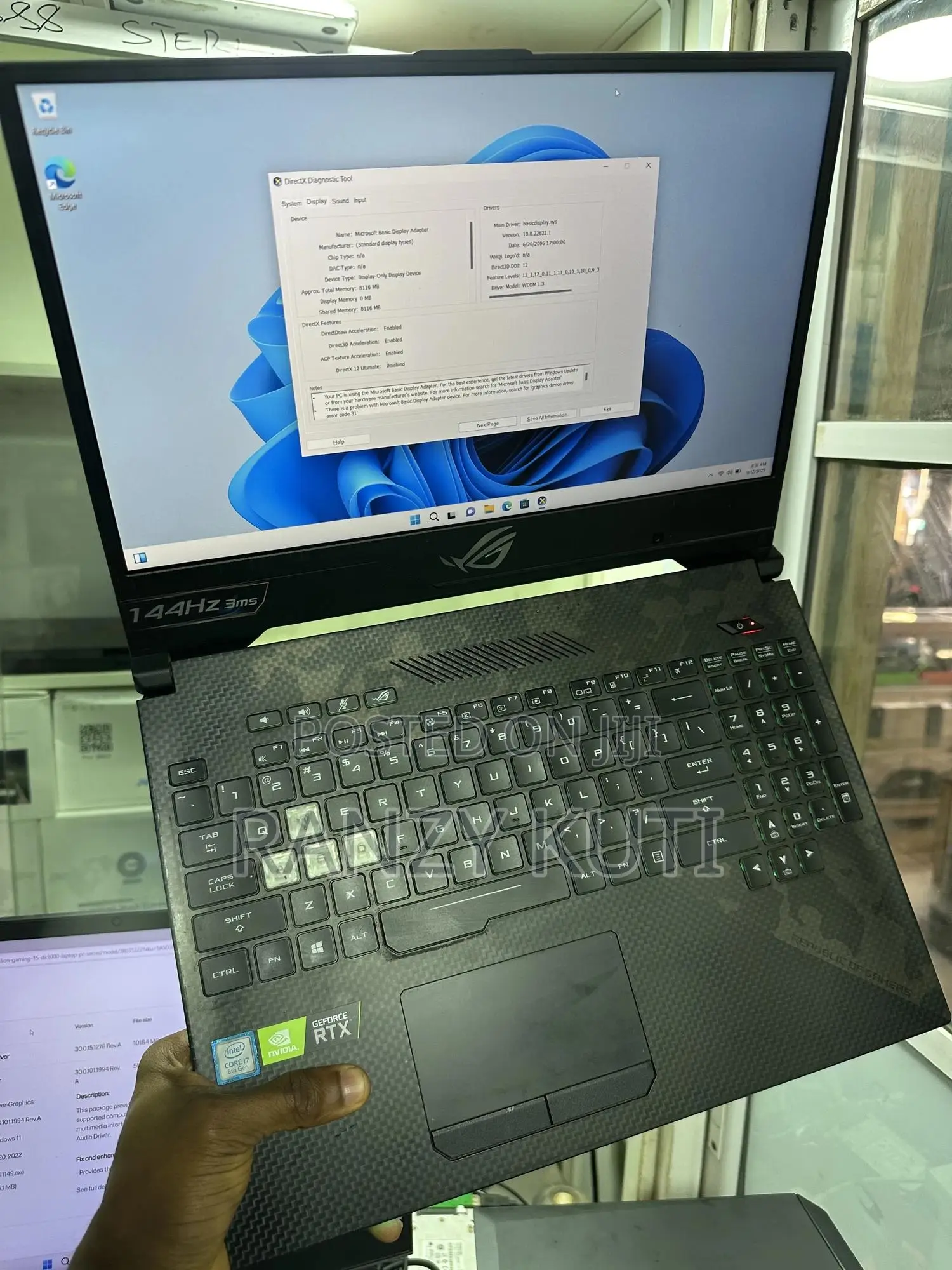 Laptop Asus ROG Strix GL503 16GB Intel Core i7 SSD 512GB