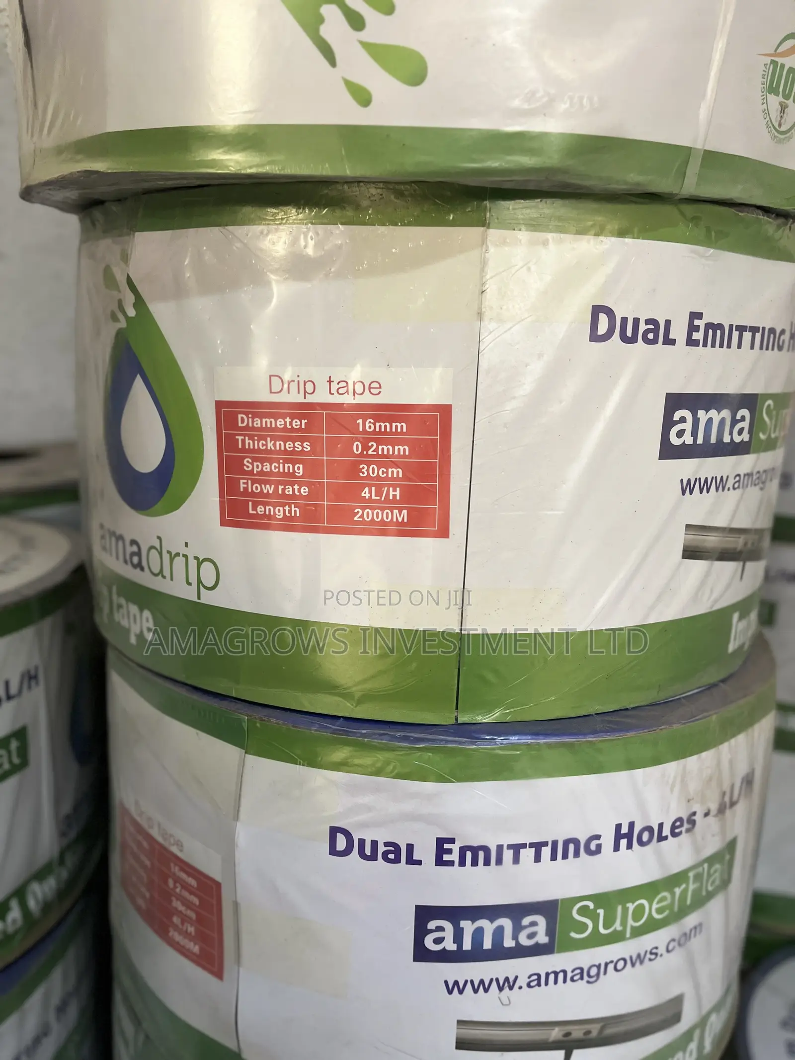 AmaFlexi-Flat Drip Tape 0.2mm Thickness 30cm Spacing 2000m Long