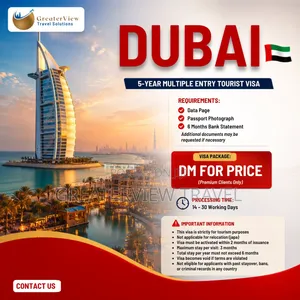 5yrs Dubai Multiple Entry Tourist Visa