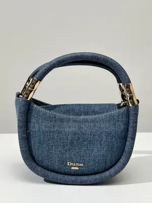Dune London Original Denim Cotton Drawstring Bag
