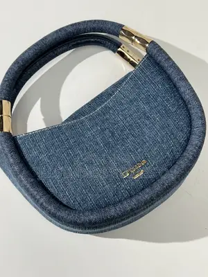 Dune London Original Denim Cotton Drawstring Bag