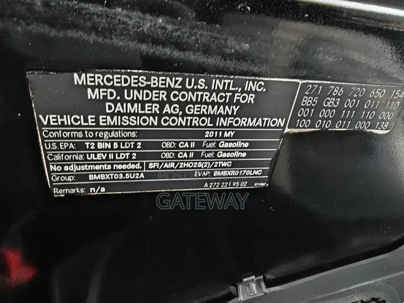 Mercedes-Benz M Class 2011 Black
