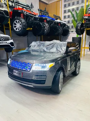 Grey Range Rover Ride-on Car With Bluetooth Speaker and Remot Age 1-10