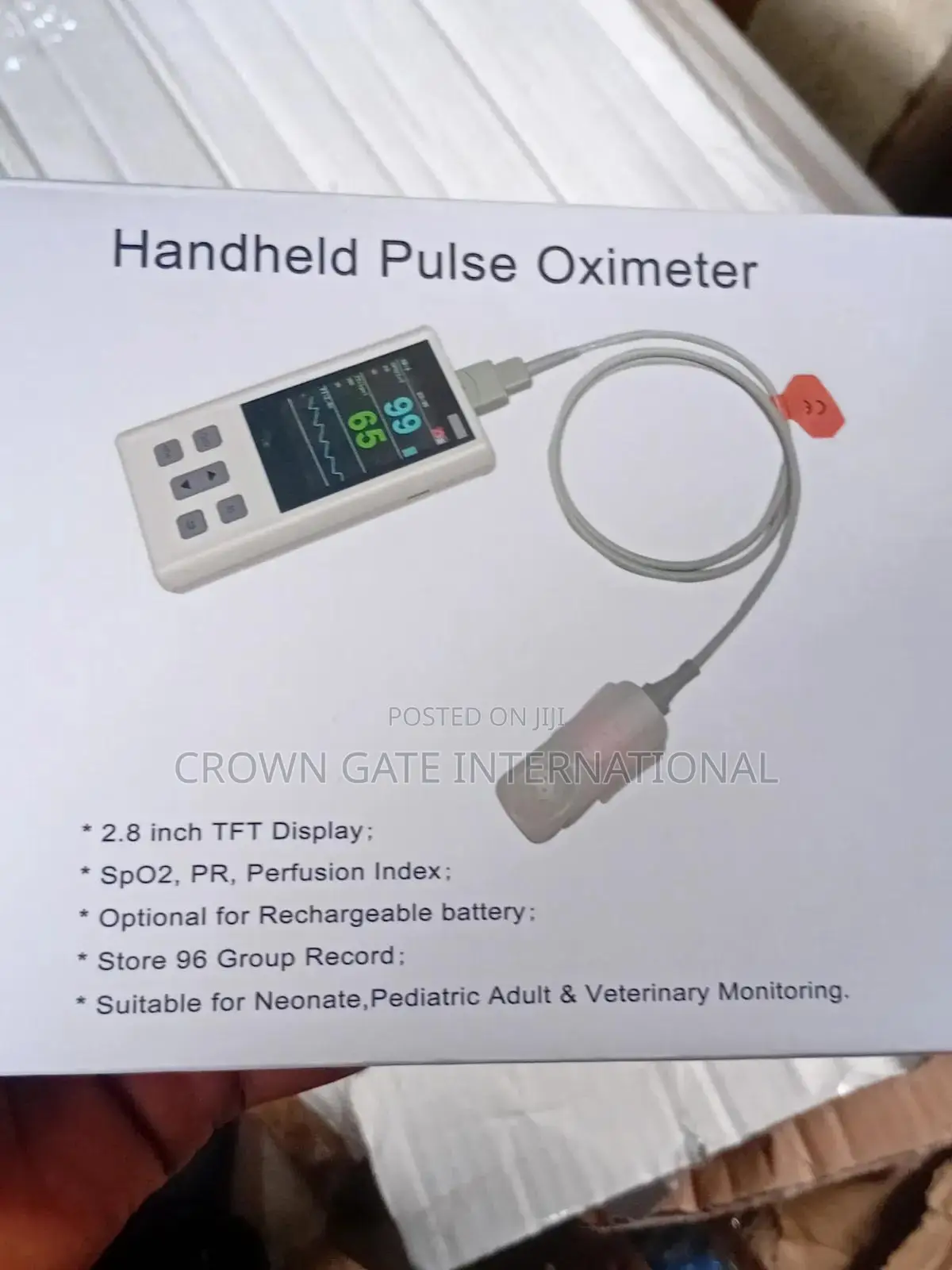 Rechargeable Handheld Pulse Oximeter