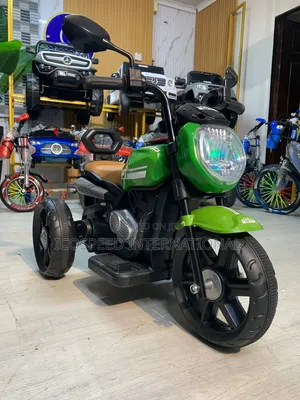 Green Rechargeable Tricycle for Kids Age 1-5 With Bluetooth and Remote