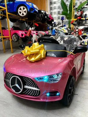 Licensed Pink Mercedes-Benz Electric Sports Car for Kids Age 1-5