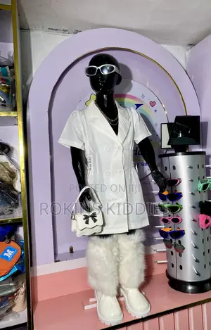 Luxury Girls White Outfit Set 3–4 Years