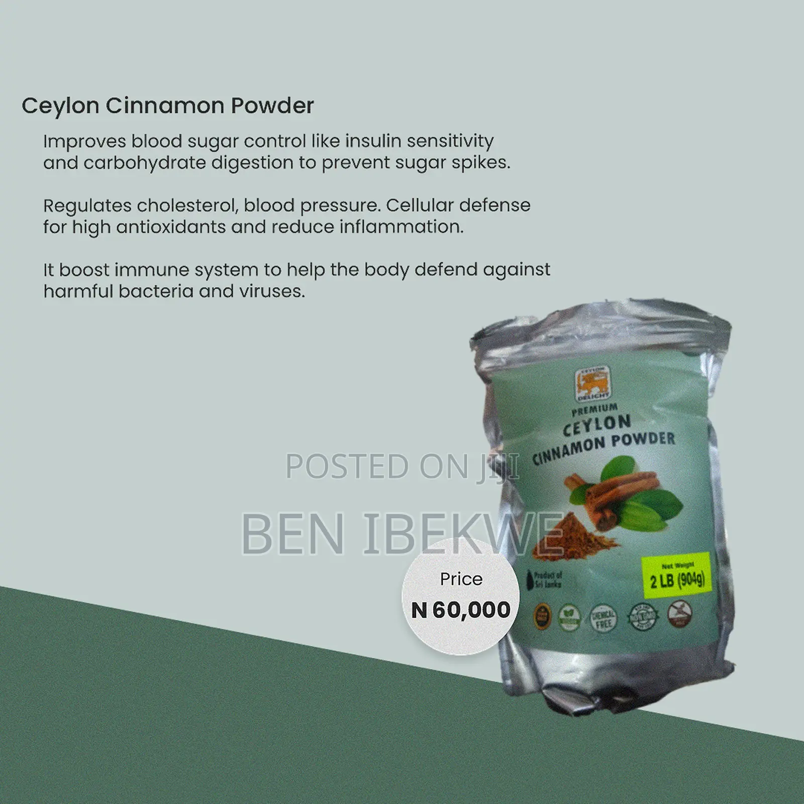 Ceylon Cinnamon Powder 2 LB (904g)