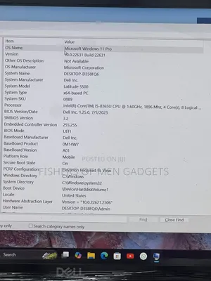 Laptop Dell Latitude 5500 8GB Intel Core i5 SSD 256GB