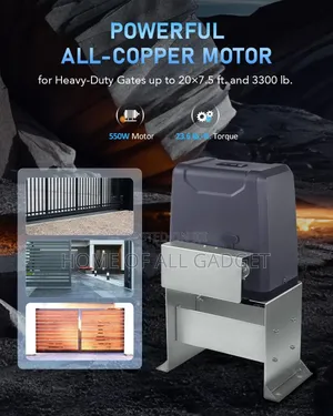 Automatic Sliding Gate Opener With 2 Remote Controls Dc1000