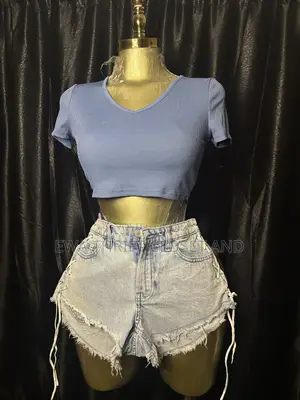 Ladies Tops Bum Shorts