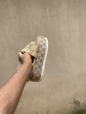 GG Print Designer-Inspired Slip-on Slides