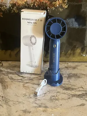 Powerful T-10 Handheld Mini Fan – Rechargeable Portable