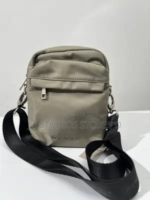 McMxii Olive Khaki Nylon Cross-Body Bag