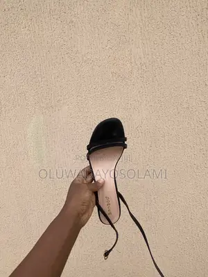 Black Strappy Block Heel Sandals