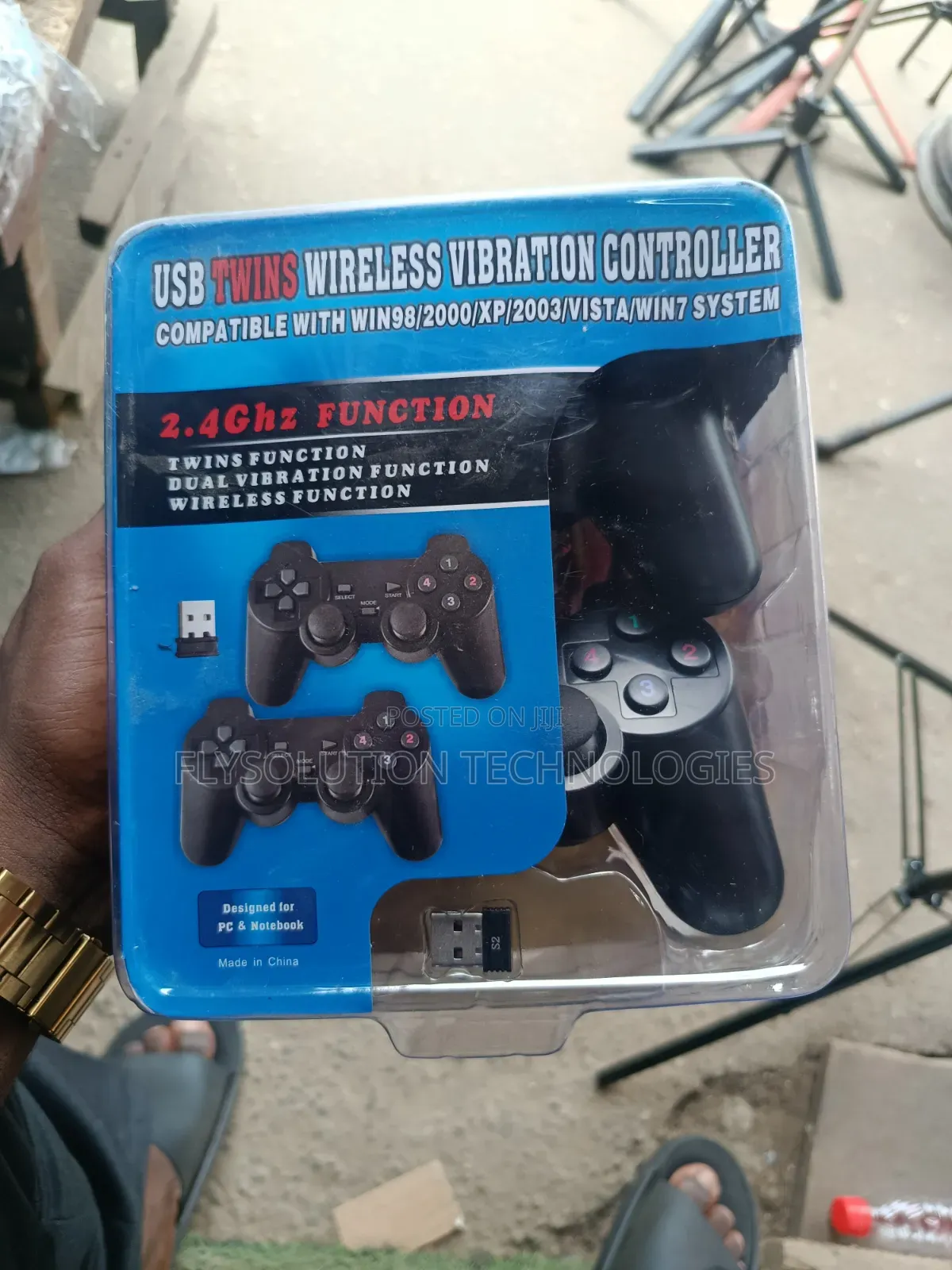 USB Twins 2.4GHz Wireless Vibration Controller