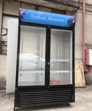 Commercial 2-Door Vertical Display Showcase Fridge