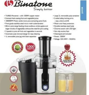 Binatone Turbo Powered High Speed Juice Extractor
