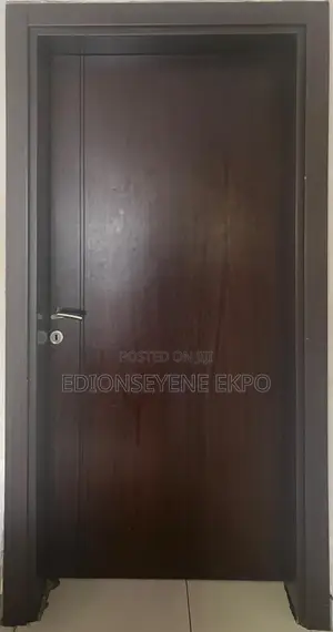 WOODEN DOOR 100cm X 210cm With Frame and Keys #