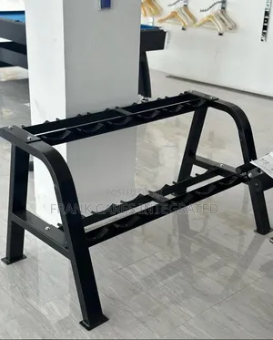 2 Tier Commercial Black Dumbbell Rack