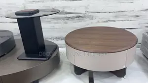 Modern Solid Wood and Glass 2in1 Nested Coffee Table