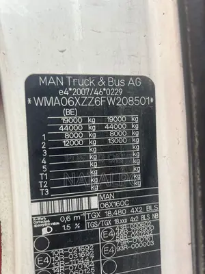 Direct Tokunbo MAN Tractor Head - 2015 Model, 480 HP Automatic