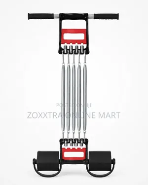 5-Spring Chest Expander Resistance Fitness Trainer/ Tummy Trimmer