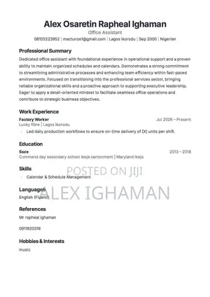 Looking for Job Vacancy