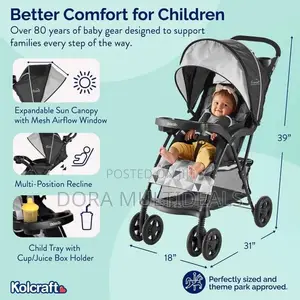 Kolcraft Cloud Sport Lightweight Stroller | Airline Approved