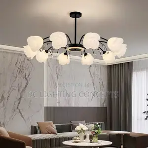 Modern Creative Flower Shape Acrylic Nordic Ceiling Chandelier.