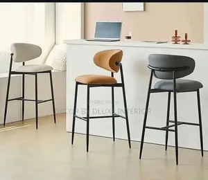 High Nordic Bar Chair With Foot Back Rest