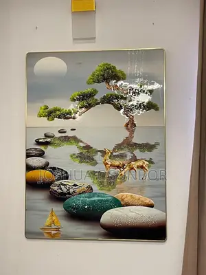 Crystal Wall Art With Gold Frame