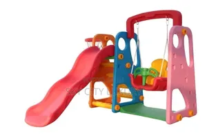 Children 3 in 1 Slide,swing and Basketball